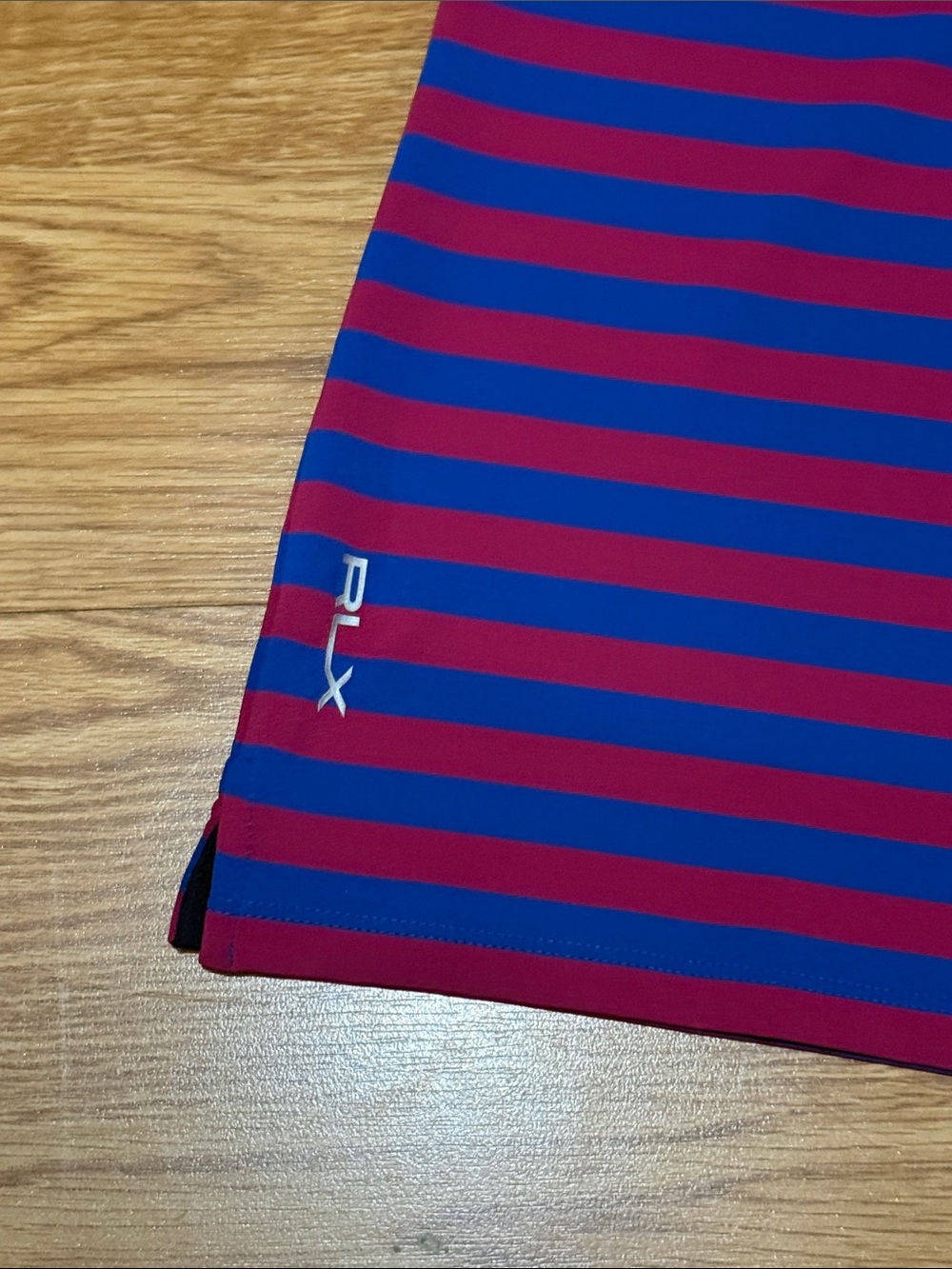 RLX Ralph Lauren Sleeveless Polo - Blue & Pink Stripes - Picture 3 of 4